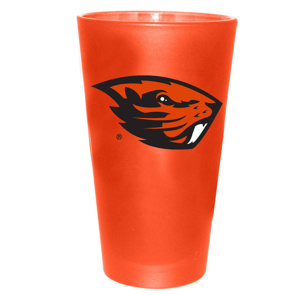 Oregon State Beavers 16oz Color Frosted Pint Color Logo
