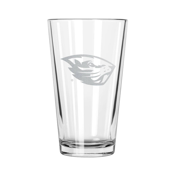Oregon State Beavers 16oz Pint Glass w/Etched Logo