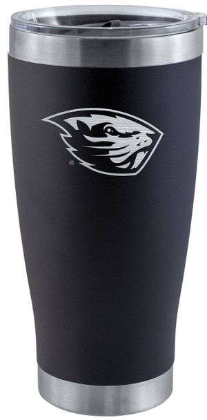 Oregon State Beavers 20oz Black Tumbler w/Etched Logo