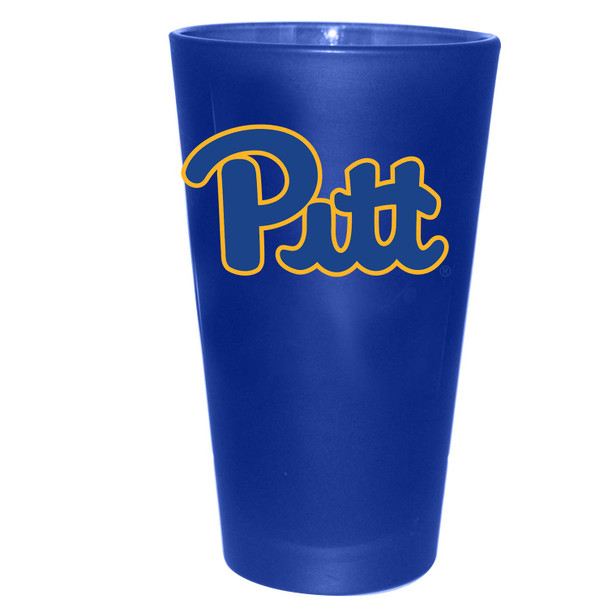 Pittsburgh Panthers 16oz Color Frosted Pint Color Logo