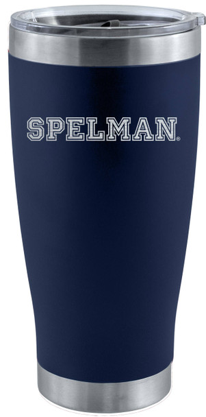 Spelman College 20oz Navy Tumbler w/Etched Logo