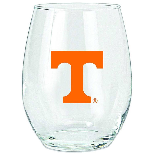 Tennessee Orange 15oz Stemless Wine w/Color Logo