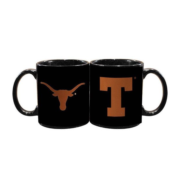 Texas Longhorns 11oz Black Mug w/Color Logo