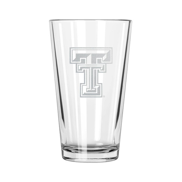 Texas Tech Red Raiders 16oz Pint Glass w/Etched Logo