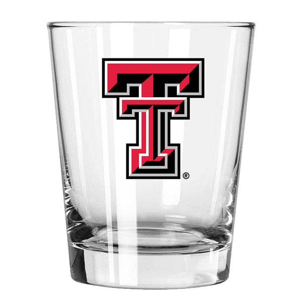 Texas Tech Red Raiders 15oz Old Fashioned w/Color Logo