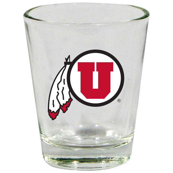 Utah Utes 2oz Clear Collector Glass