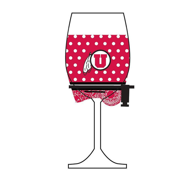 Utah Utes Wine Glass Woozie