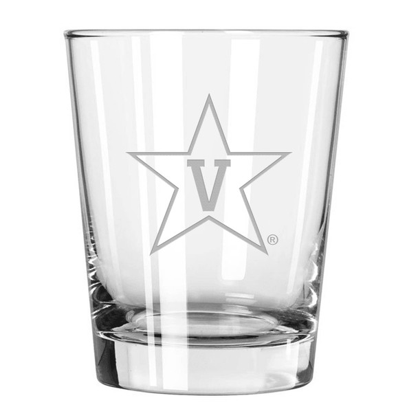 Vanderbilt Commodores 15oz Old Fashioned w/Etched Logo