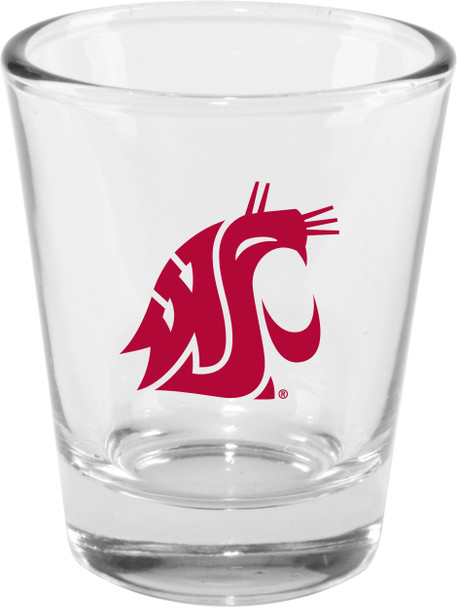 Washington State Cougars 2oz Clear Collector Glass