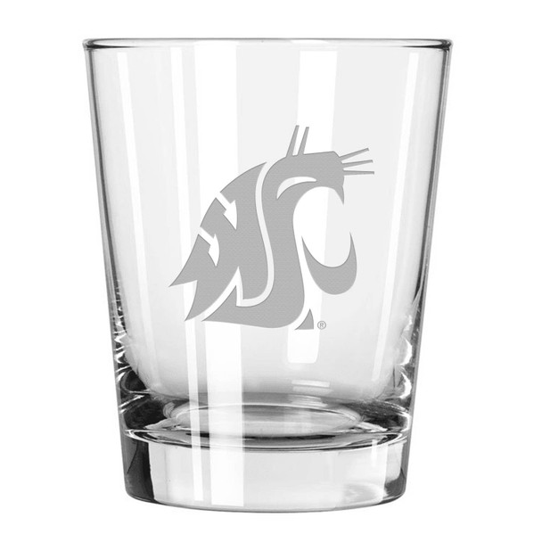 Washington State Cougars 15oz Old Fashioned w/Etched Logo