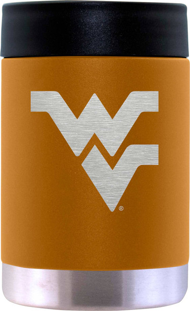 West Virginia 12oz Canyon Can Holder Etched Logo