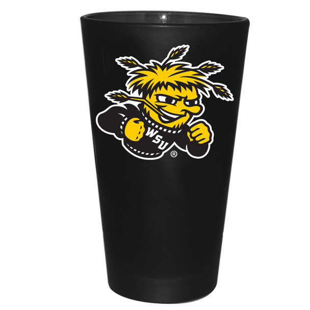 Wichita State Shockers 16oz Color Frosted Pint Color Logo