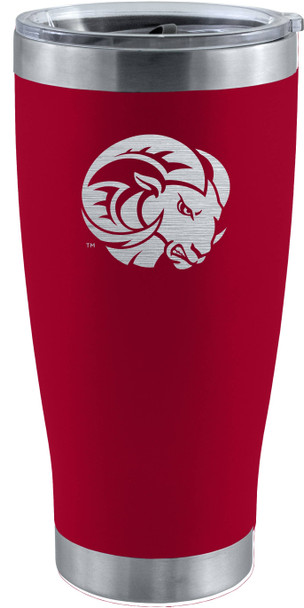 Winston-Salem State Rams 20oz Red Tumbler w/Etched Logo