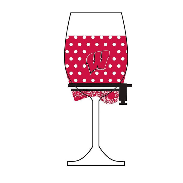 Wisconsin Badgers Wine Glass Woozie