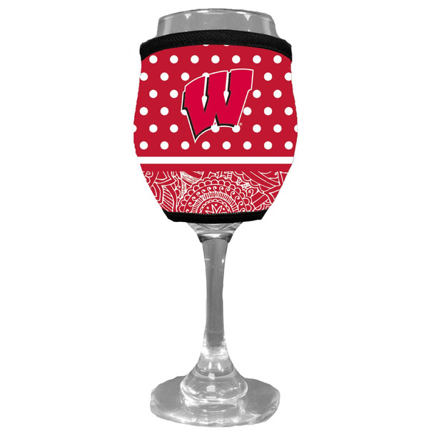 Wisconsin Badgers Wine Glass Woozie Wrap