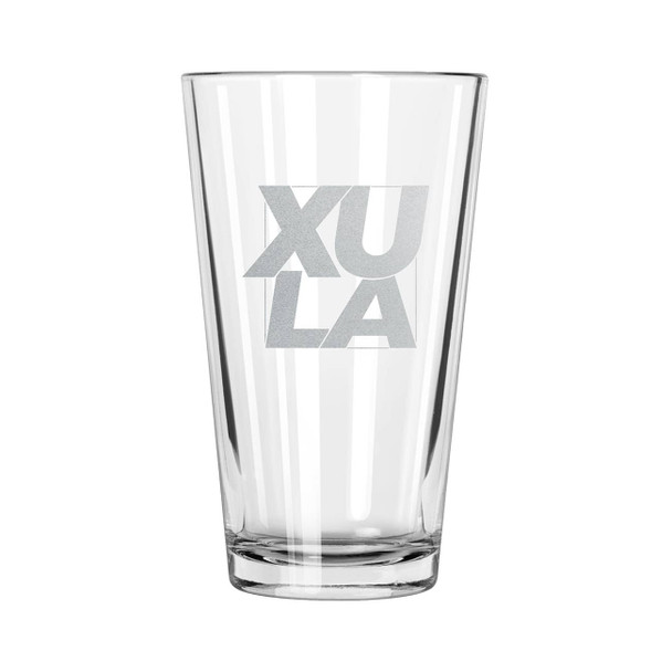 Xavier Musketeers 16oz Pint Glass w/Etched Logo