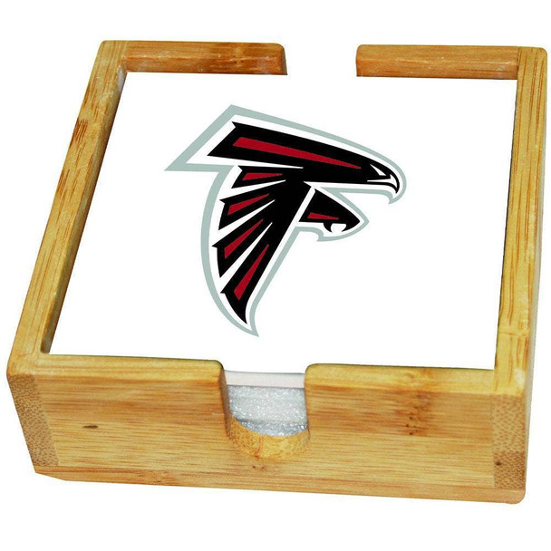 Atlanta Falcons Team Logo Square Coaster Set