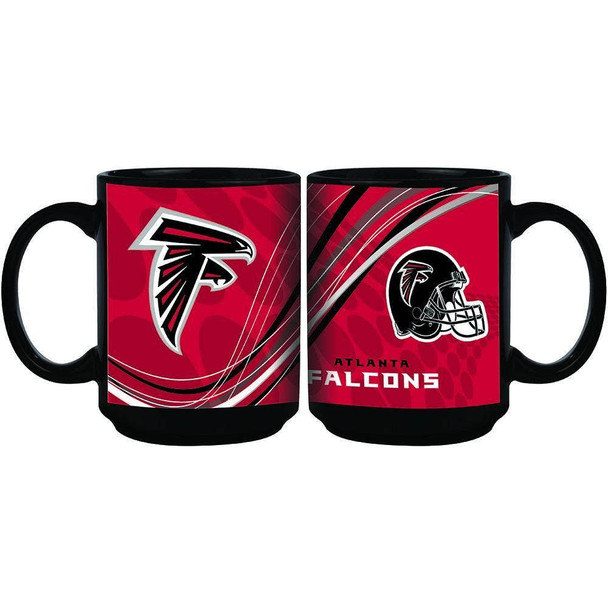 Atlanta Falcons 15oz Dynamic Black Mug