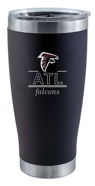 Atlanta Falcons 20oz Black Tumbler w/Classic Crew Logo