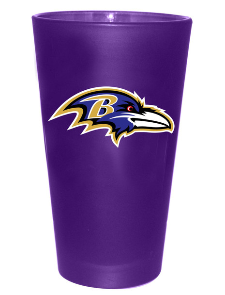 Baltimore Ravens 16oz Color Frosted Pint Color Logo
