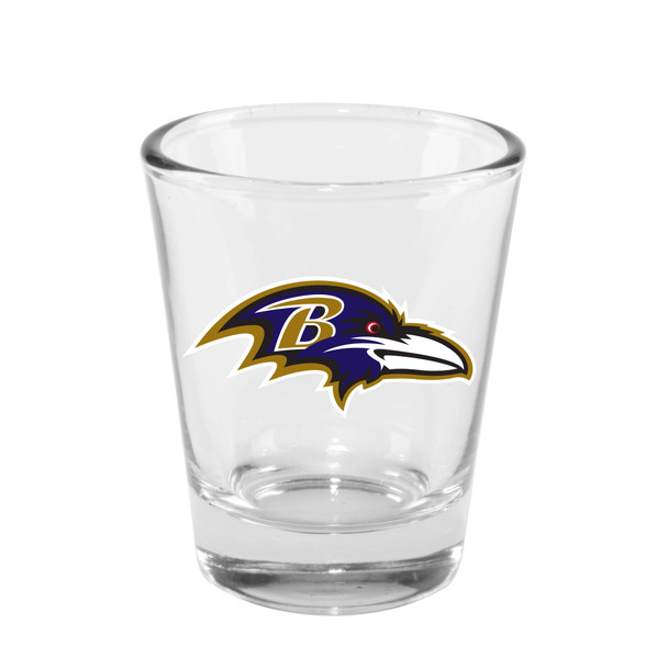 Baltimore Ravens 2oz Clear Collector Glass
