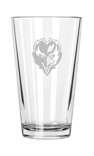 Baltimore Ravens 16oz Pint Glass w/Etched Logo