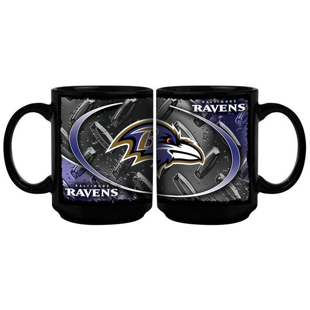 Baltimore Ravens 15oz Black Diamond Plate Mug