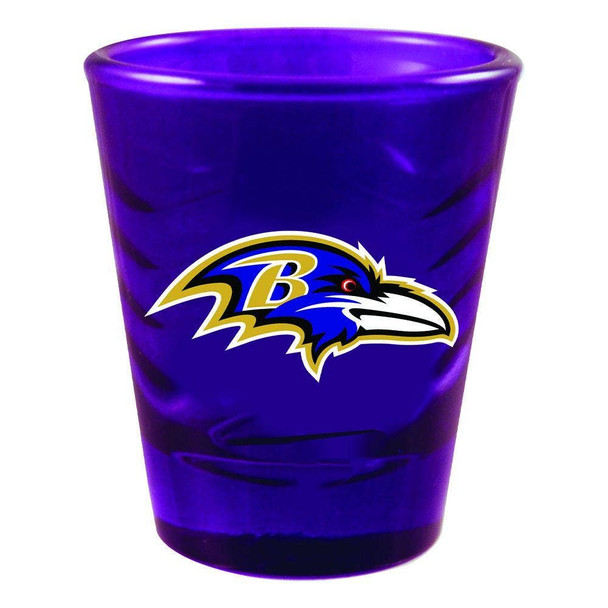 Baltimore Ravens Swirl Clear Collect Glass