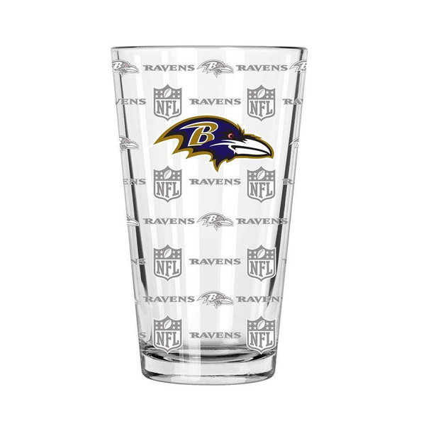 Baltimore Ravens Sandblasted Pint
