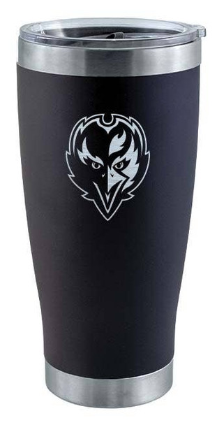 Baltimore Ravens 20oz Black Tumbler w/Etched Logo