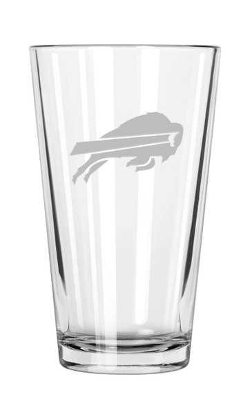 Buffalo Bills 16oz Pint Glass w/Etched Logo