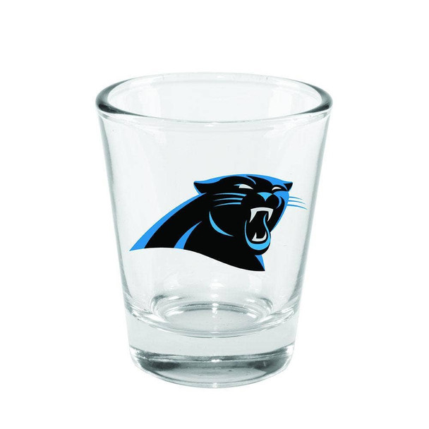 Carolina Panthers 2oz Clear Collector Glass