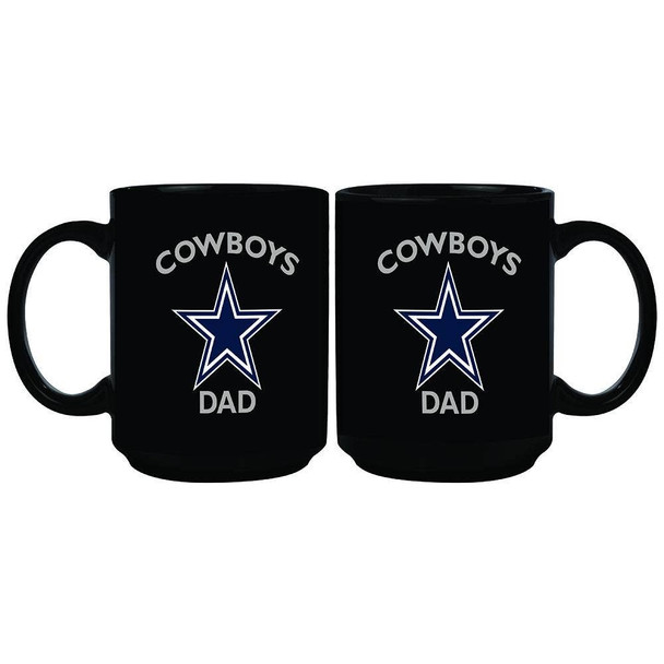 Dallas Cowboys 15oz Black Mug 2018 Dad