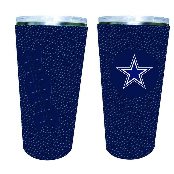 Dallas Cowboys 20oz Tumbler w/Silicone Wrap