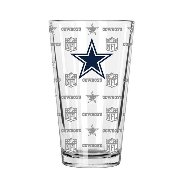 Dallas Cowboys Sandblasted Pint
