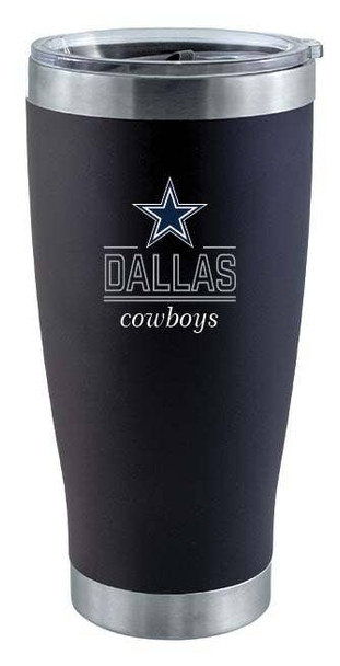 Dallas Cowboys 20oz Black Tumbler w/Classic Crew Logo