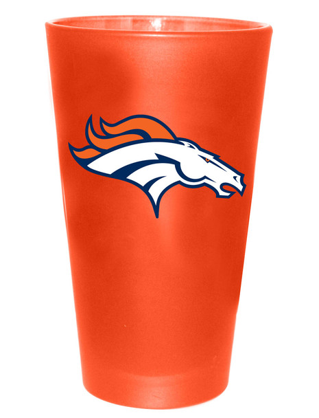 Denver Broncos 16oz Color Frosted Pint Color Logo