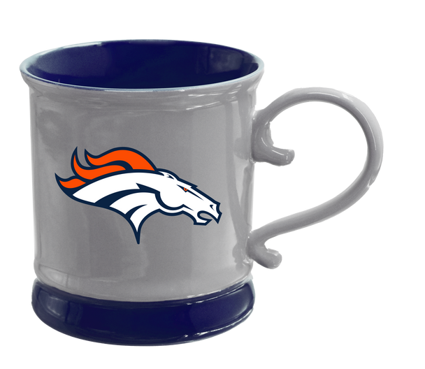 Denver Broncos 16oz Fluted Mug w/ Swirl Handle