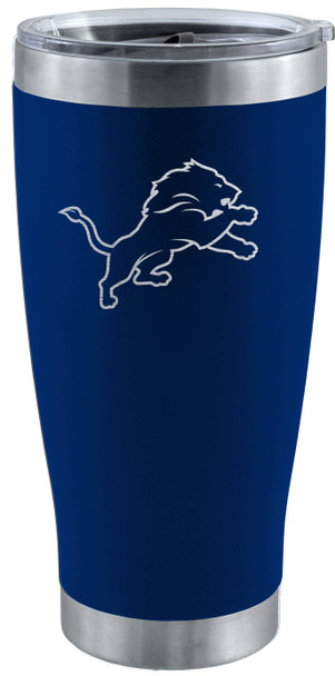 Detroit Lions 20oz Royal Blue Tumbler w/Etched Logo