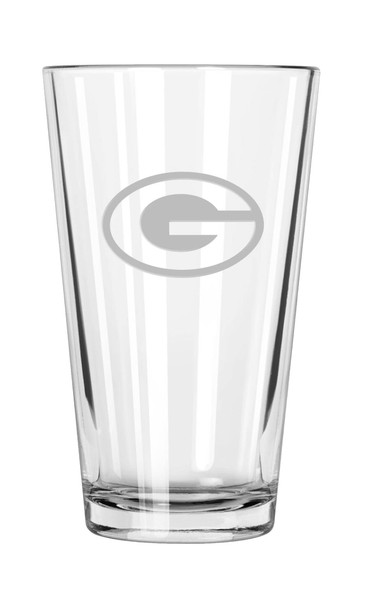 Green Bay Packers 16oz Pint Glass w/Etched Logo