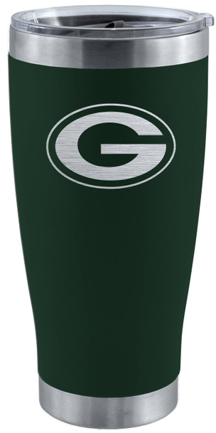 Green Bay Packers 20oz Green Tumbler w/Etched Logo