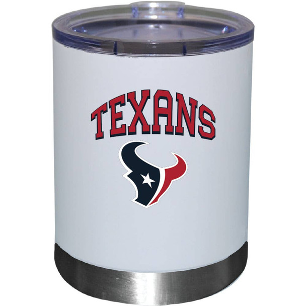 Houston Texans 12oz White Low-Ball Tumbler Color Logo