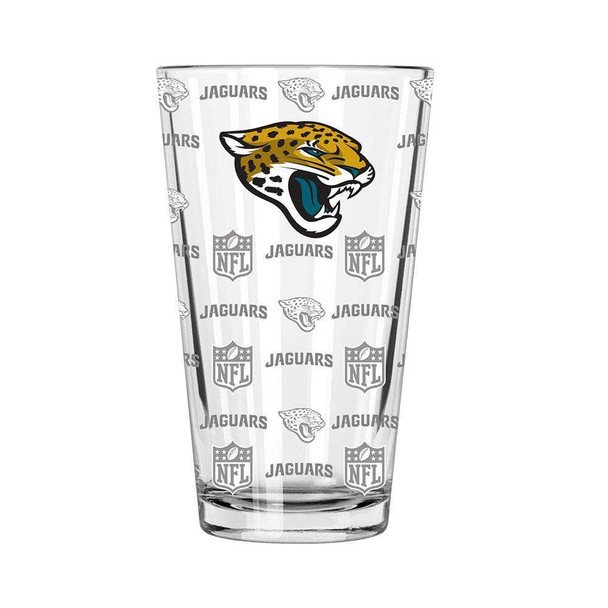 Jacksonville Jaguars Sandblasted Pint
