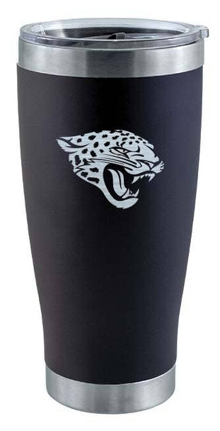 Jacksonville Jaguars 20oz Black Tumbler w/Etched Logo