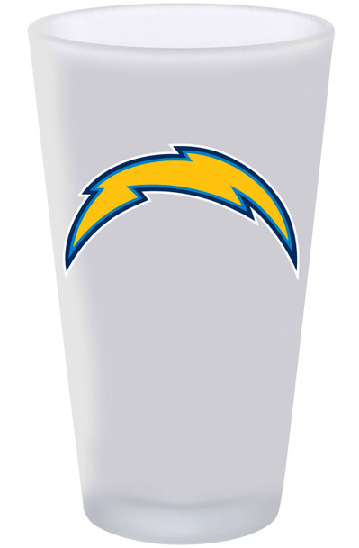 Los Angeles Chargers 16oz Frosted Pint Glass Color Logo