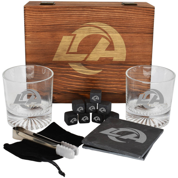 Los Angeles Rams Boxed Drinkware Set w/Coasters