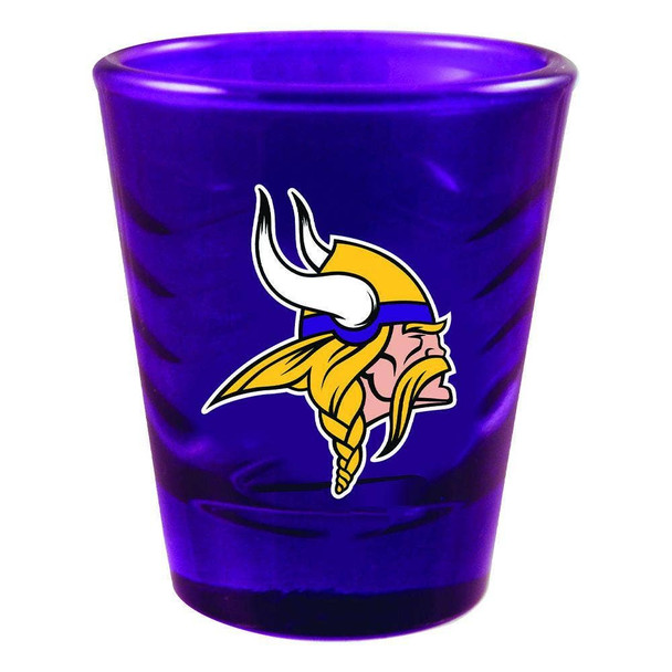 Minnesota Vikings Swirl Clear Collect Glass