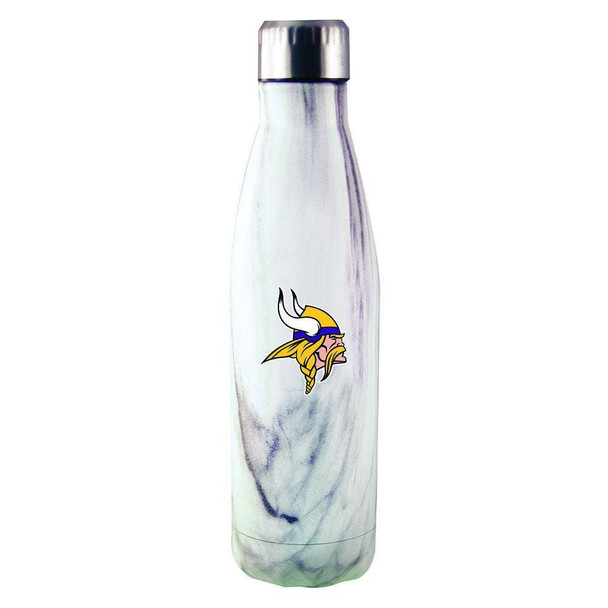 Minnesota Vikings Marble Stainless Steel Water Bottle