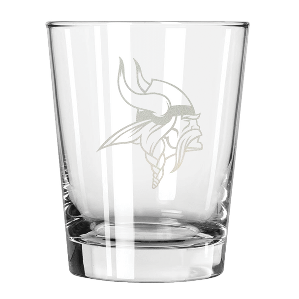 Minnesota Vikings 15oz Old Fashioned w/Etched Logo