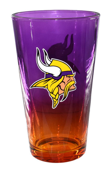 Minnesota Vikings 16oz Ombre Pint Glass